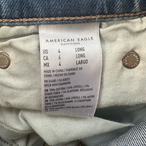 American Eagle women’s highest rise boyfriend jeans size 4 long - Picture 6 of 6